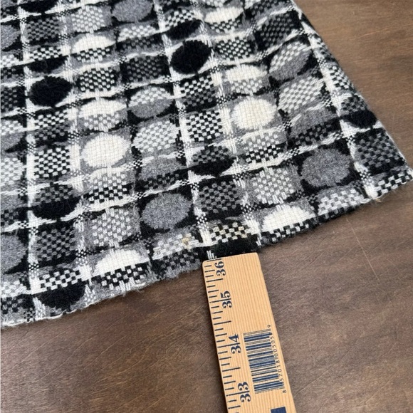 Vintage 70s LoungeCraft Original Maxi Hostess Dress Pockets Black Plaid 8/10 - Picture 11 of 16